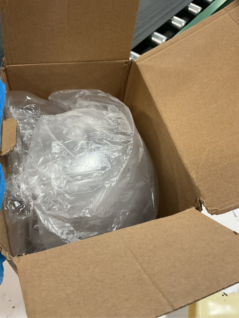 Condition photo showing As Is for 7.9 inch hamster ball, exercise toys, running ball, clear plastic balls, large space, easy to clean, hamster cage accessories, for small and medium hamsters, syrian dwarf hamster, blue
