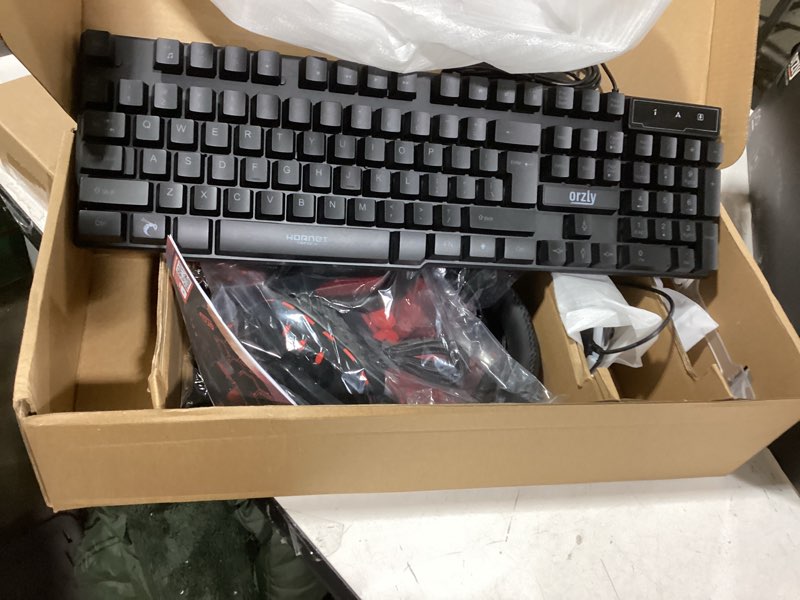 Condition photo showing Good Condition for Gaming Keyboard and Mouse and Mouse pad and Gaming Headset, Wired LED RGB Backlight Bundle for PC Gamers and Xbox and PS4 Users - 4 in 1 Edition Hornet RX-250 Black