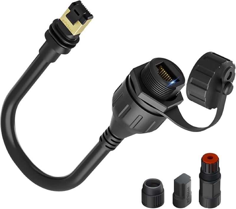 starlink ethernet adapter for gen 3/mini, 1ft/30cm waterproof starlink cable rj45 coupler starlink mini ethernet cable extension