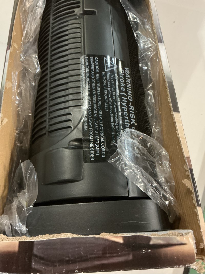 Condition photo showing Good Condition for Space Heater for Indoor Use with Remote - 70° Oscillating Tower Electric Heater, 24 Inchs, 12H Timer, 1500W Quiet PTC Ceramic Heating with Thermostat, Fast Safety Heat for Office, Home, Bedroom