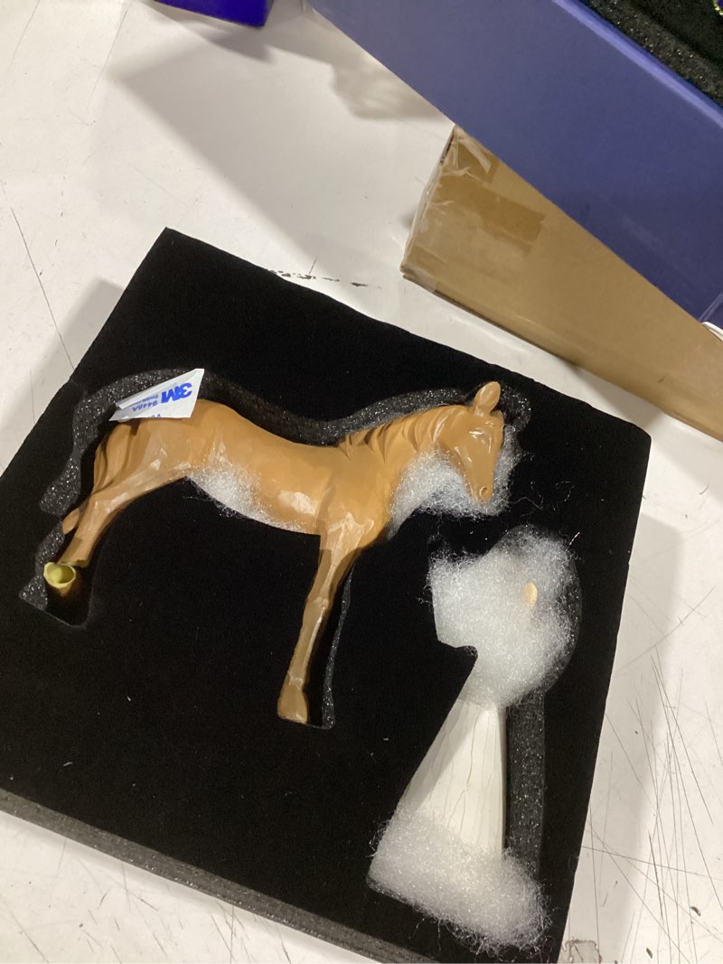 Condition photo showing Good Condition for vofstand horse gifts for girls women - girl embraces horses figurine gifts for horse lovers women sculpted hand-painted resin decor cowgirl equestrian gifts stuff horse and girl
