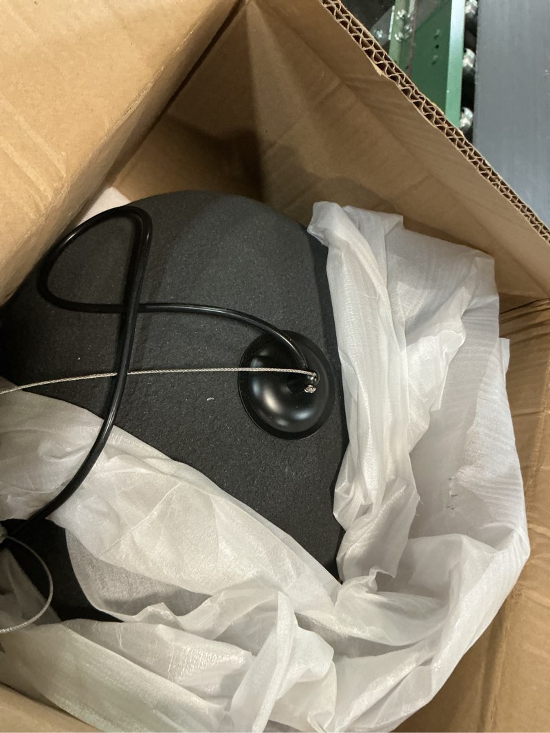 Condition photo showing Good Condition for 15.7 Inch Pendant Light Fixture for Kitchen Island Dining Room,Japanese Wabi-Sabi Style Bird Nest Shape Hanging Lamp,Black Black 15.7inch