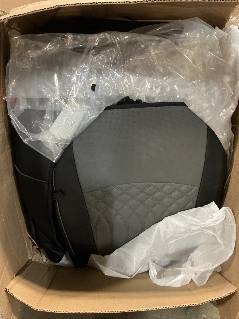 Condition photo showing Good Condition for customized for toyota sienna seat covers 2021-2026 sienna 7 seats 3 row, leather car seat covers waterproof seat covers full set for cars, car seat protectors, airbag compatible(blackgrey) 2021-2026, 7 seat, 2nd row w/no legrest blackgrey