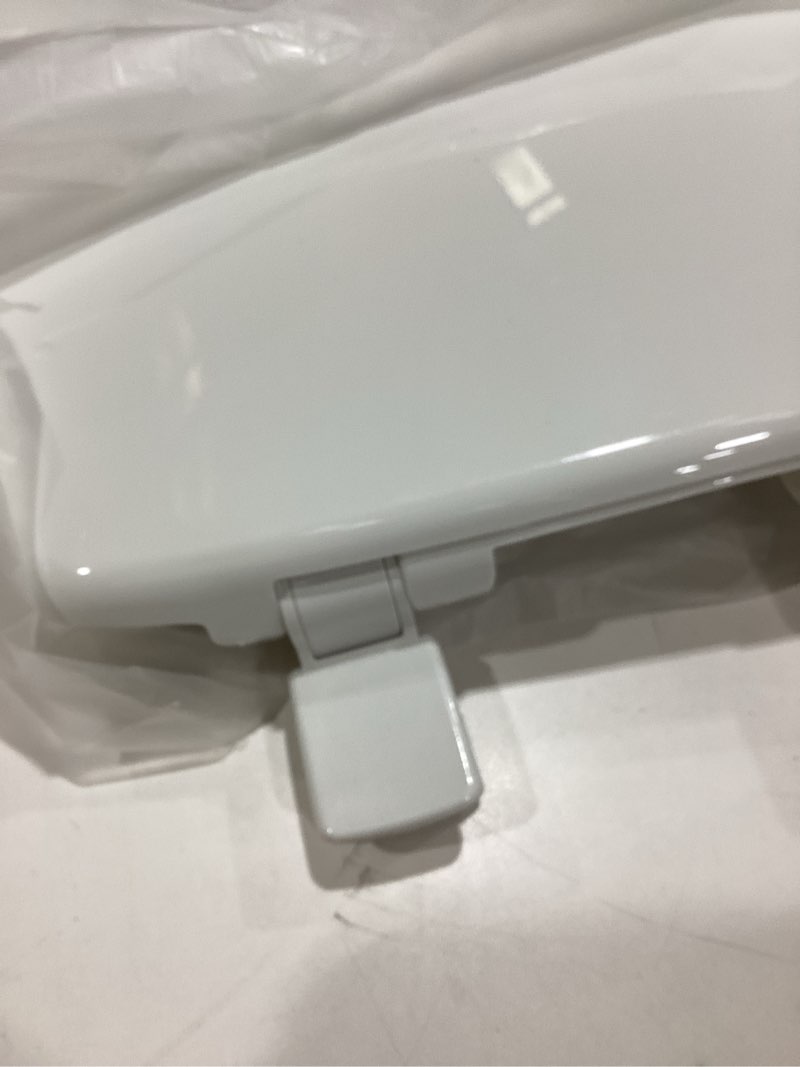 Condition photo showing As Is for Bemis 730SLEC Slow Close Toilet Seat, Easy Clean Hinges and Durable Plastic Seat, Made in USA, Round, White Round - Slow Close