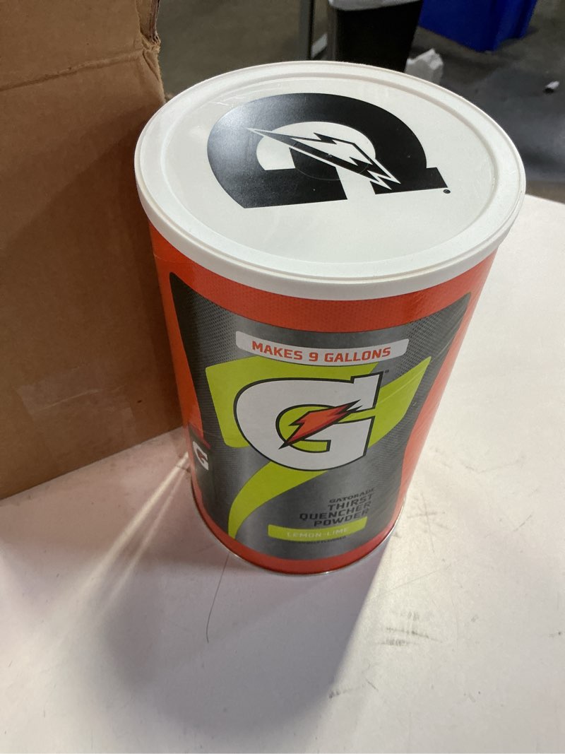 Condition photo showing Good Condition for Gatorade Lemon Lime Thirst Quencher Sports Drink Mix Powder  76.5 oz Canister