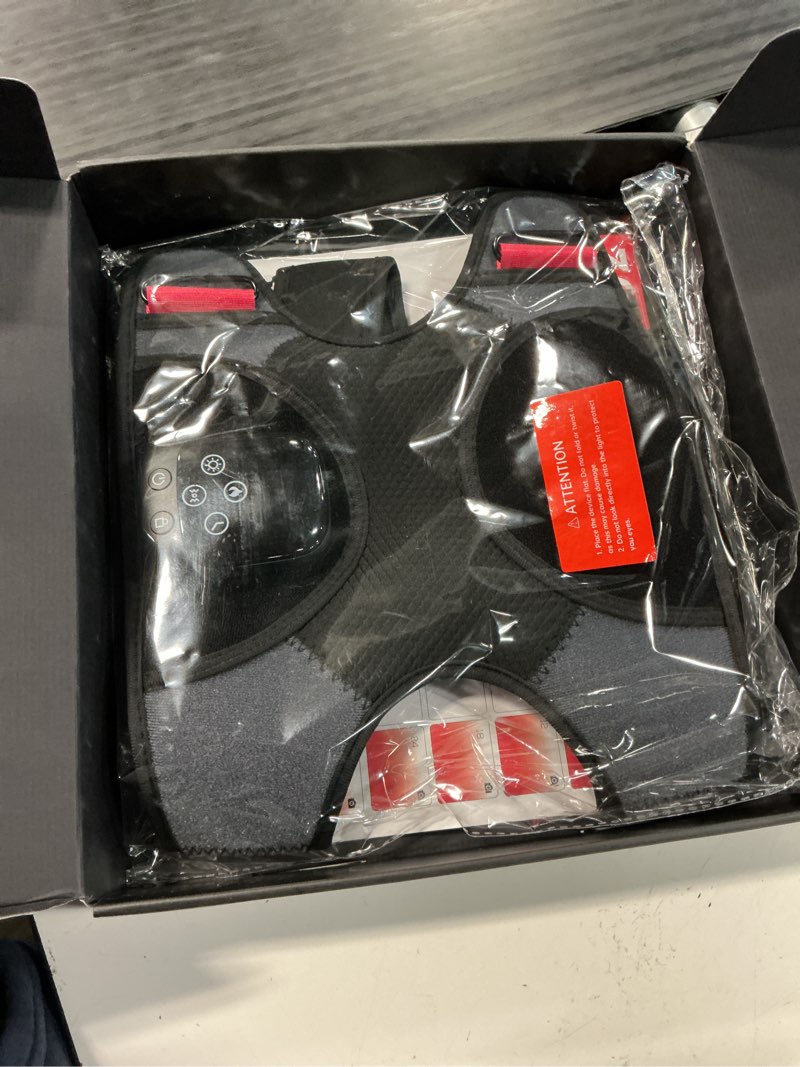 Condition photo showing New/Like New for ltw knee massager with heat and red light, cordless heated knee brace with 3 heat/3 vibration/5 light levels, 72 red lights with 660nm & 850nm, 5000mah massager for knee elbow shoulder 1-pack