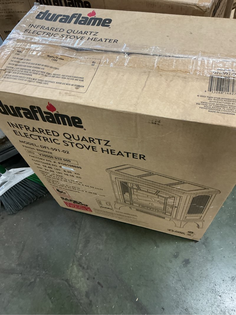 Condition photo showing New/Like New for duraflame Infrared Quartz Electric Stove Heater - DFI-591-02 - Bronze