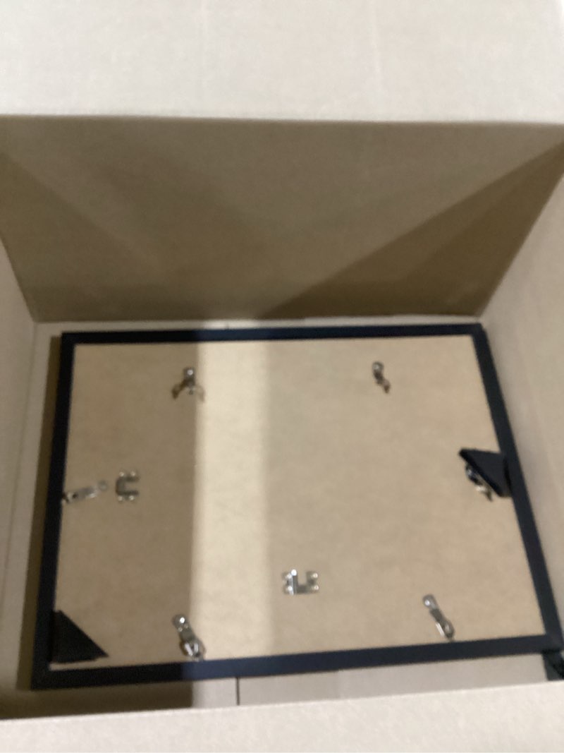 Condition photo showing Good Condition for jcjmy 14x19 picture frame black for poster photo picture, horizontal and vertical formats for wall hanging, 14 x 19 wall gallery poster photo frame with shatter resistant plexiglass,black black 14x19 inch