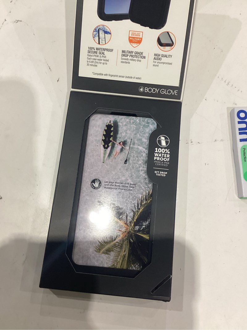 Condition photo showing As Is for body glove tidal waterproof phone case for samsung galaxy a15 5g - black/clear