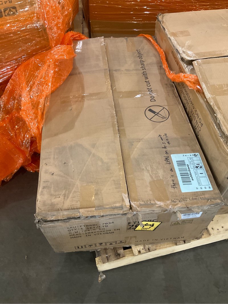 yitahome 36" bathroom vanity with sink set, vintage bathroom cabinet vanity with resin basin, extra large storage with 2 soft-closing doors & 3 drawers, navy blue