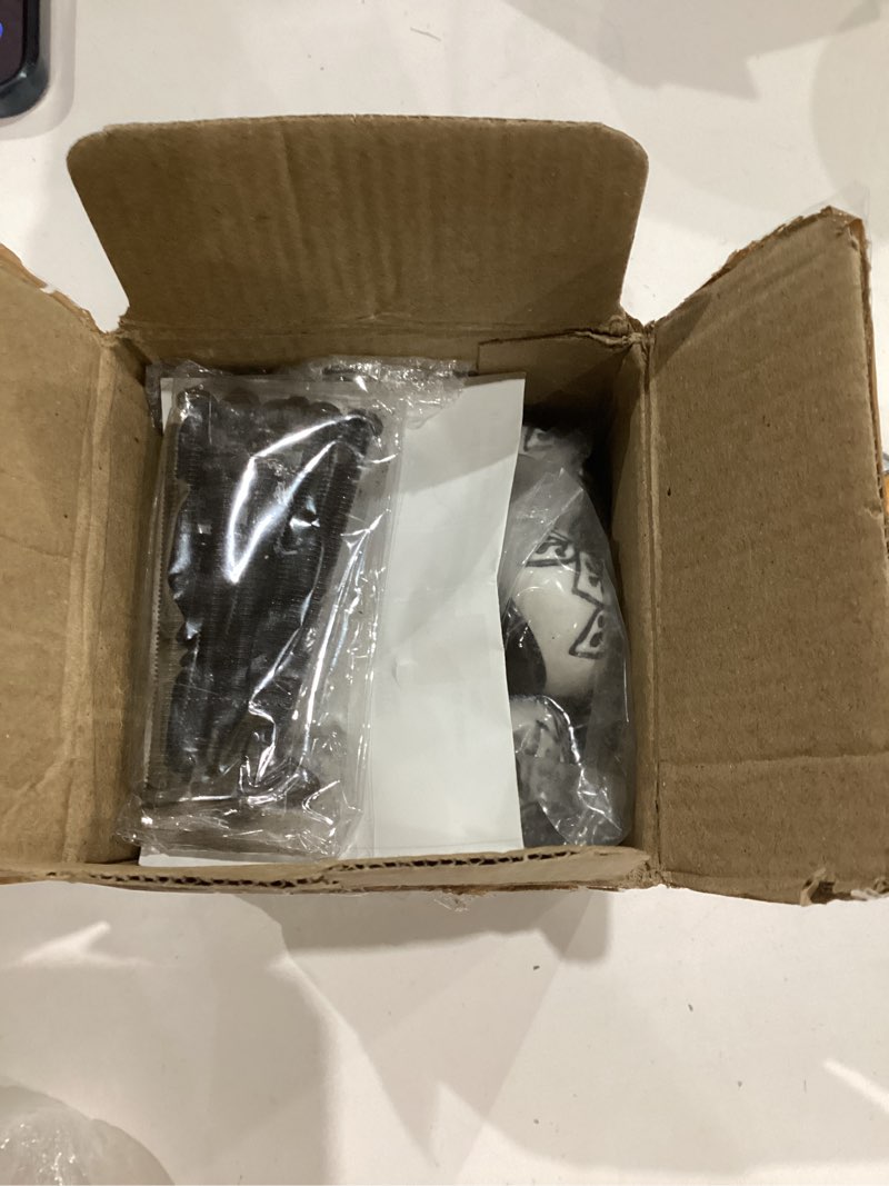 Condition photo showing As Is for Handmade Spade Black & White Ceramic Stone Cabinet Knobs, Vintage Decorative Drawer Pulls for Trendy Cabinets, Modern Dressers & Cupboards, Knobs for Kitchen & Furniture-Set of 6