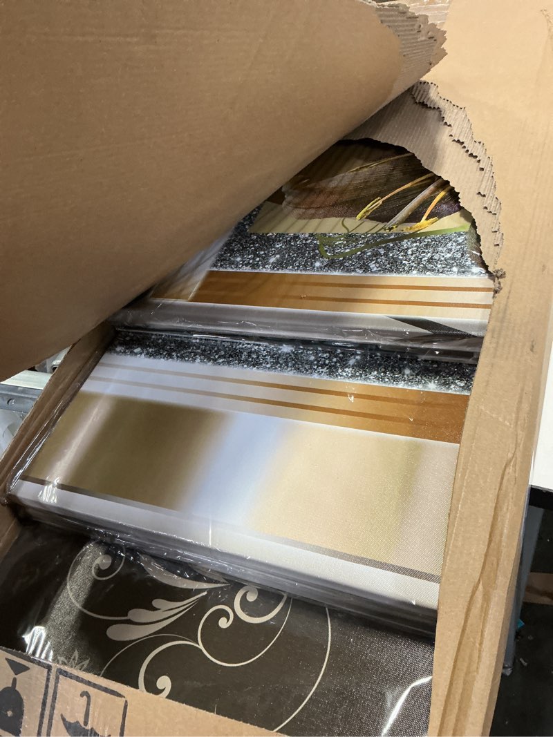 Condition photo showing New/Like New for LUDUHU Orchid Flowers Canvas Print - Abstract Floral Wall Art - Yellow Poster for Bedroom (80x40inch Oversize) D Oversize 80x40inch