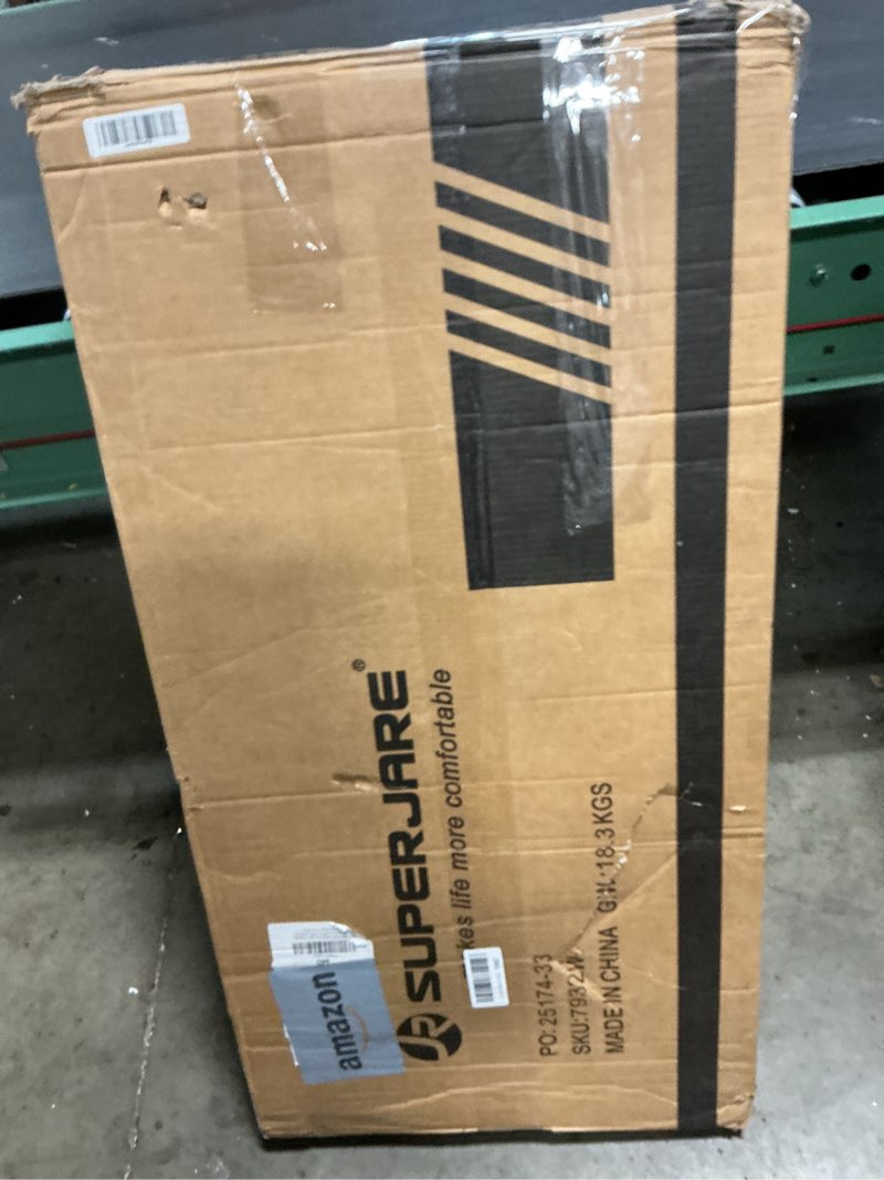 Condition photo showing New/Like New for SUPERJARE 39.4" White Desk with 2 Drawers, Modern Makeup Vanity Desk, Small Computer Desk Home Office Desk for Writing Study Bedroom White 39.4 inch