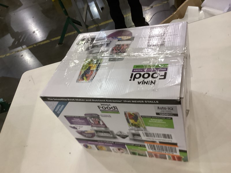 Condition photo showing As Is for Ninja Blenders for Kitchen | Smoothie Blender, Mixer, Grinder - Premium Blending Performance for Sauces, Frozen Drinks, and More | 1200 Peak Watt Motor | SS101 Foodi Personal Smoothie Maker
