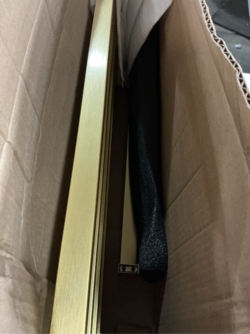 Condition photo showing As Is for tnoms double towel racks for bathroom towel bar,brushed gold towel rack 23.6-inch towel holder stainless steel bathroom hardware accessories brushed gold 23.6inch