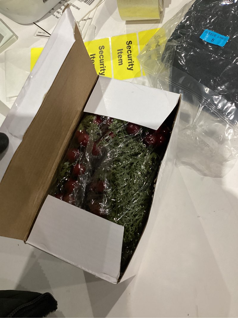 Condition photo showing Good Condition for 8 Pieces 8" Mini Christmas Wreaths - Small for Kitchen Cabinet/Window/Front Door, Artificial Red Berries & Pinecones, Christmas Candle Rings, Table/Farmhouse Decoration (No Ribbon)