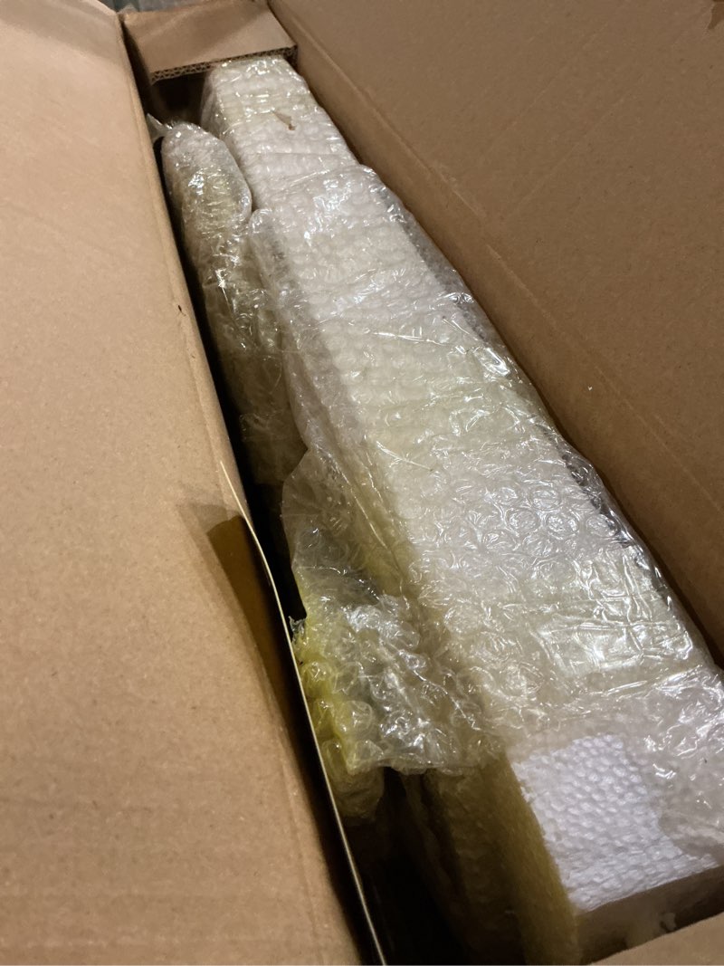 Condition photo showing New/Like New for gold clothing rack with marble base, modern gold coat racks freestanding with 2 hooks, heavy duty clothes rack, coat rack stand for entryway, bedroom, living room, boutiques coat-23.6''w