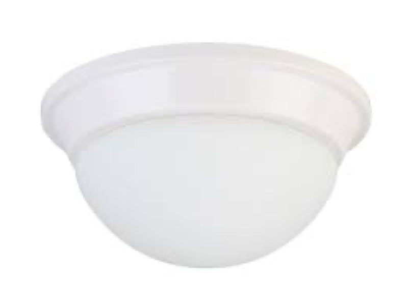 project source 8.75-in w white ceiling flush mount
