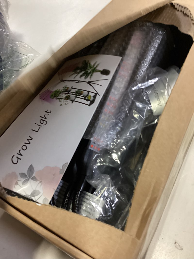 Condition photo showing Good Condition for Grow Lights for Indoor Plants Full Spectrum with Stand and Timer, (Red+Blue+White) 8 Heads LED Plant Lights for Indoor Growing, Standing Floor House Plant Lamp for Seed Starting. 8- Branch