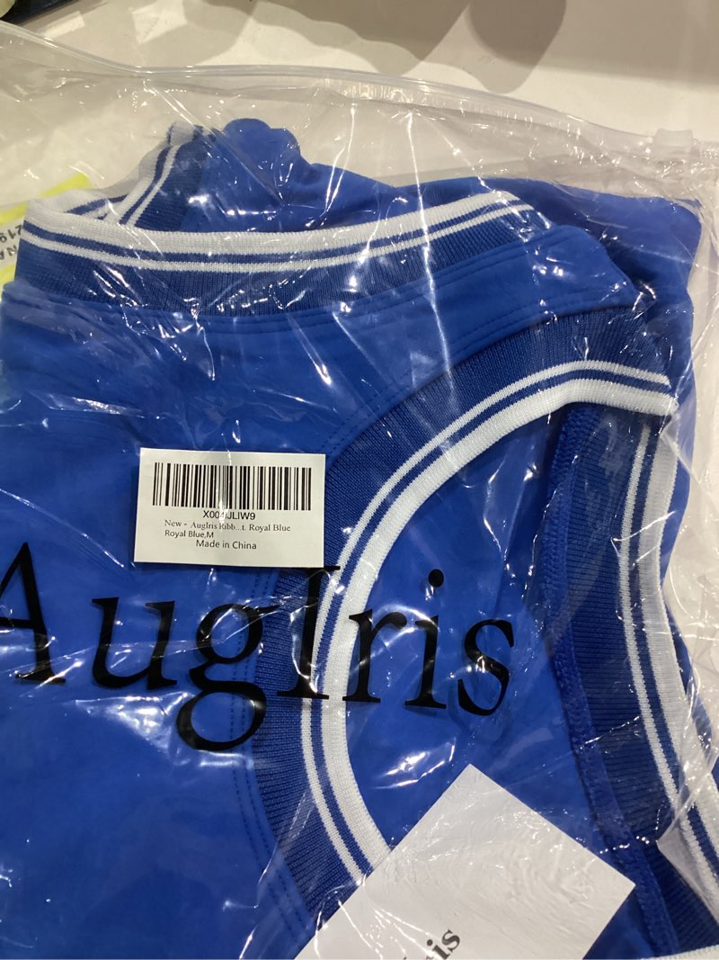 Condition photo showing Good Condition for Ribbed Tank Tops for Women, Casual Sleeveless Colorblock Scoop Neck Basic Cami Shirt Royal Blue Medium