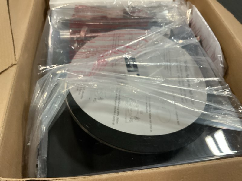 Condition photo showing Good Condition for Turntable for Vinyl Record Wireless Output Record Player Aluminium Platter Belt-Drive LP Turn Table 2 Speed Phono RCA Line Out AT-3600L MM Cartridge Audio Sound USB Digital to PC Vinyl Recording Black Black Silver Aluminum Platter+ Aluminum Tonearm