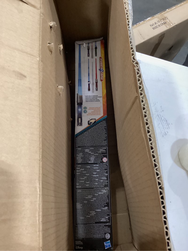 star wars lightsaber forge kyber core ezra bridger, official blue electronic lightsaber, use costumes, toys for boys & girls ages 4+