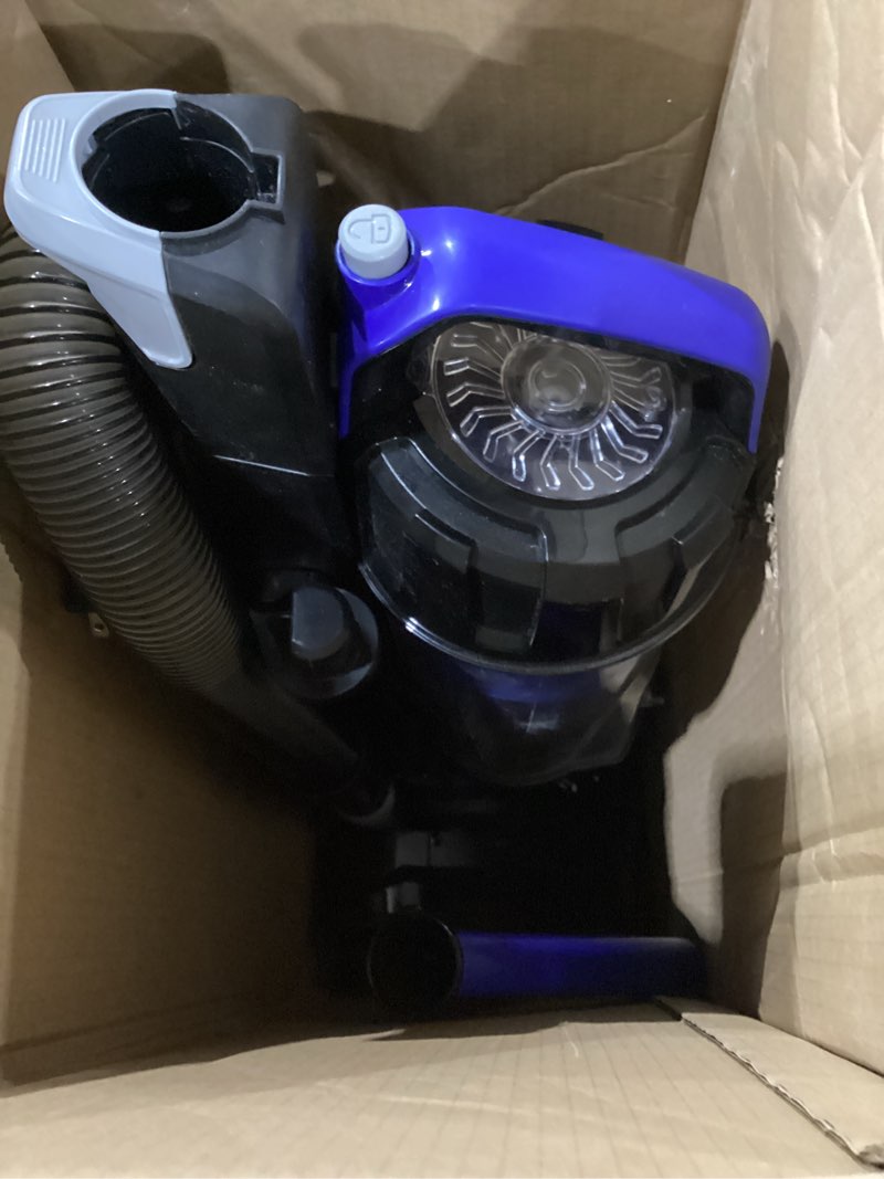 Condition photo showing As Is for NOT TESTED Eureka Lightweight Powerful Upright Vacuum Cleaner for Carpet and Hard Floor, PowerSpeed, New Model,Blue,black/New Model