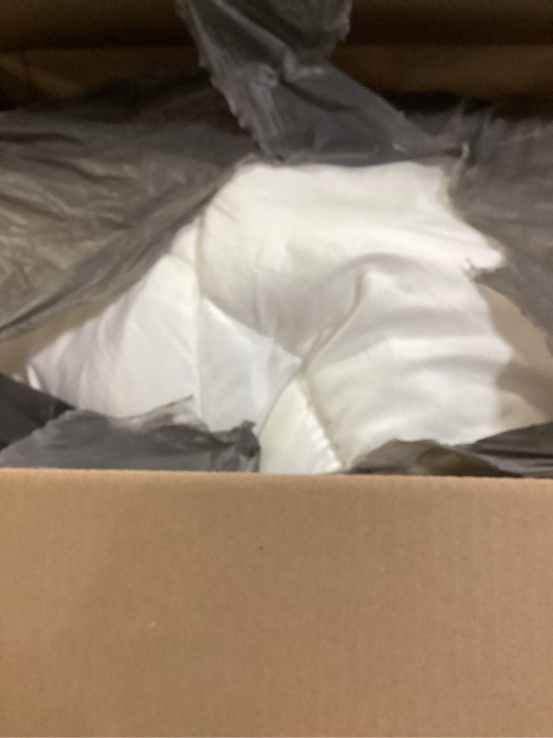 Condition photo showing Good Condition for BEDLORE King Mattress Topper, Thick Tencel™ Blend Pillow Top Mattress Pad, Soft and Breathable Mattress Cover for Back Pain Relief, Deep Pocket Design Fits 6–18 Inches Mattresses(White) White King