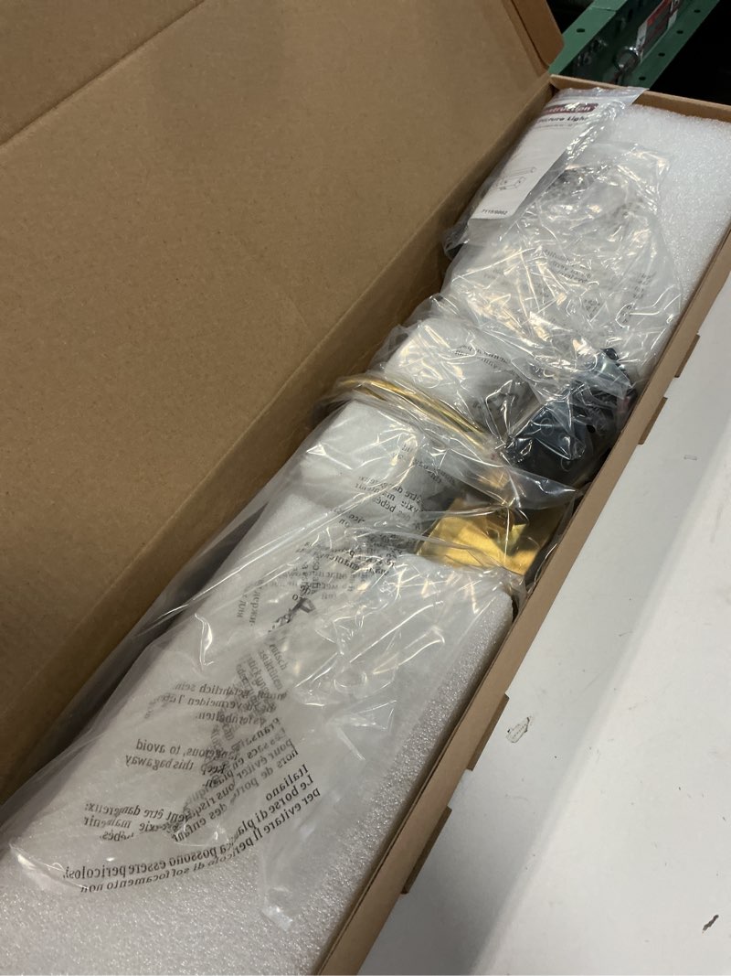 Condition photo showing Good Condition for wireless picture lights with remote and timer rechargeable brass gallery lighting battery operated art lights over frame portrait 5w 24'' inch warm white brass 24 inch