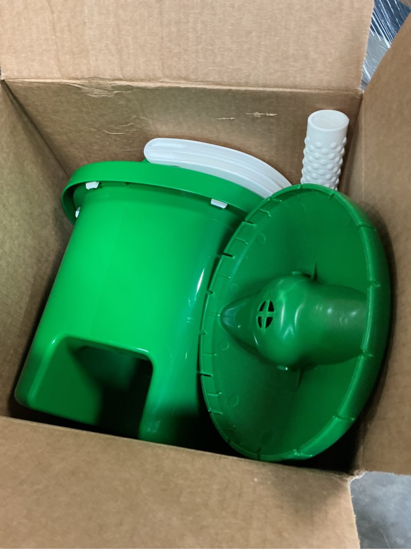 Condition photo showing As Is for microfiber wet tornado spin mop and bucket floor cleaning system