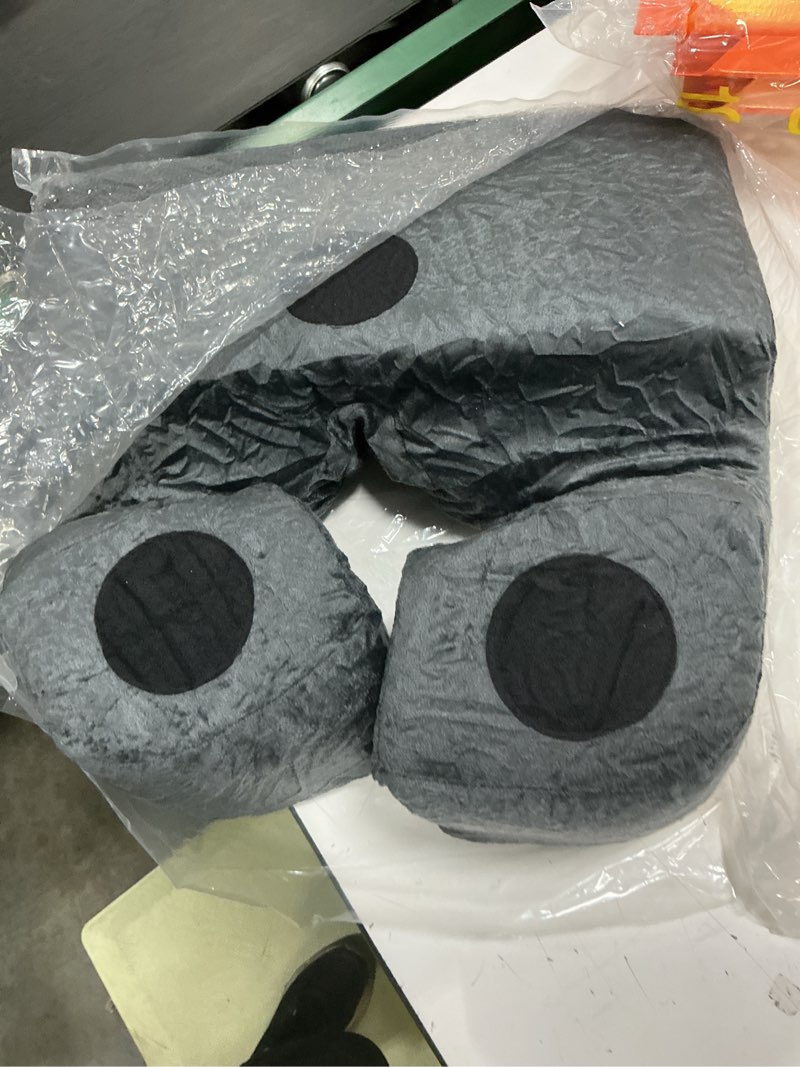 Condition photo showing As Is for face down pillow after eye surgery – 3-vent design for easy breathing – vitrectomy & bbl recovery pillow for sleeping face down – certipur-us® certified shredded memory foam enhanced breathing gaps