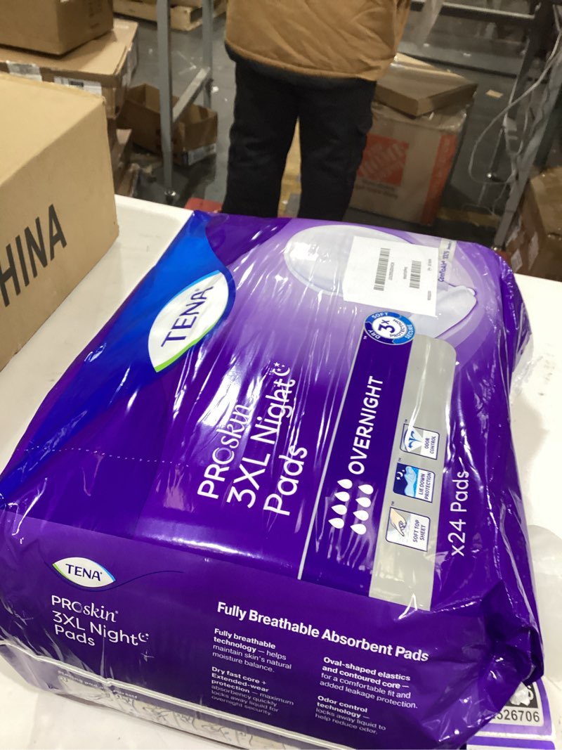 Condition photo showing New/Like New for Tena Proskin Women Overngt Pads 3XL 24Ct, 1 ea