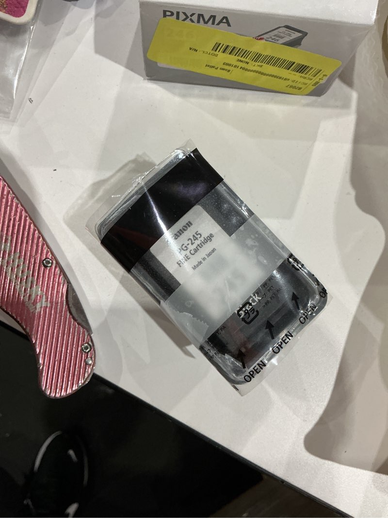 Condition photo showing As Is for canon pg-245 original ink cartridge inkjet - pigment black - 1 each