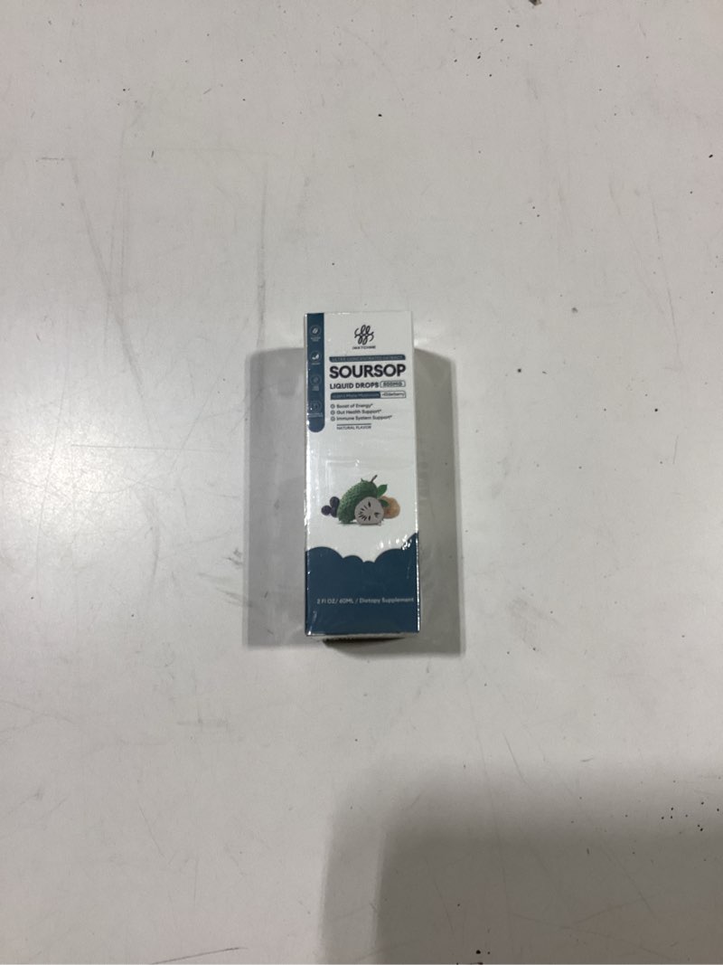 Condition photo showing New/Like New for Soursop Graviola Liquid Drop with Elderberry & Lion Mane Mushroom, Soursop Bitter Liquid for Immune, Gut, Antioxidants, Cell & Energy Support, Sugar-Free, 3X Power Herbal, Natural Flavor, 2 Fl Oz 2 Fl Oz (Pack of 1)