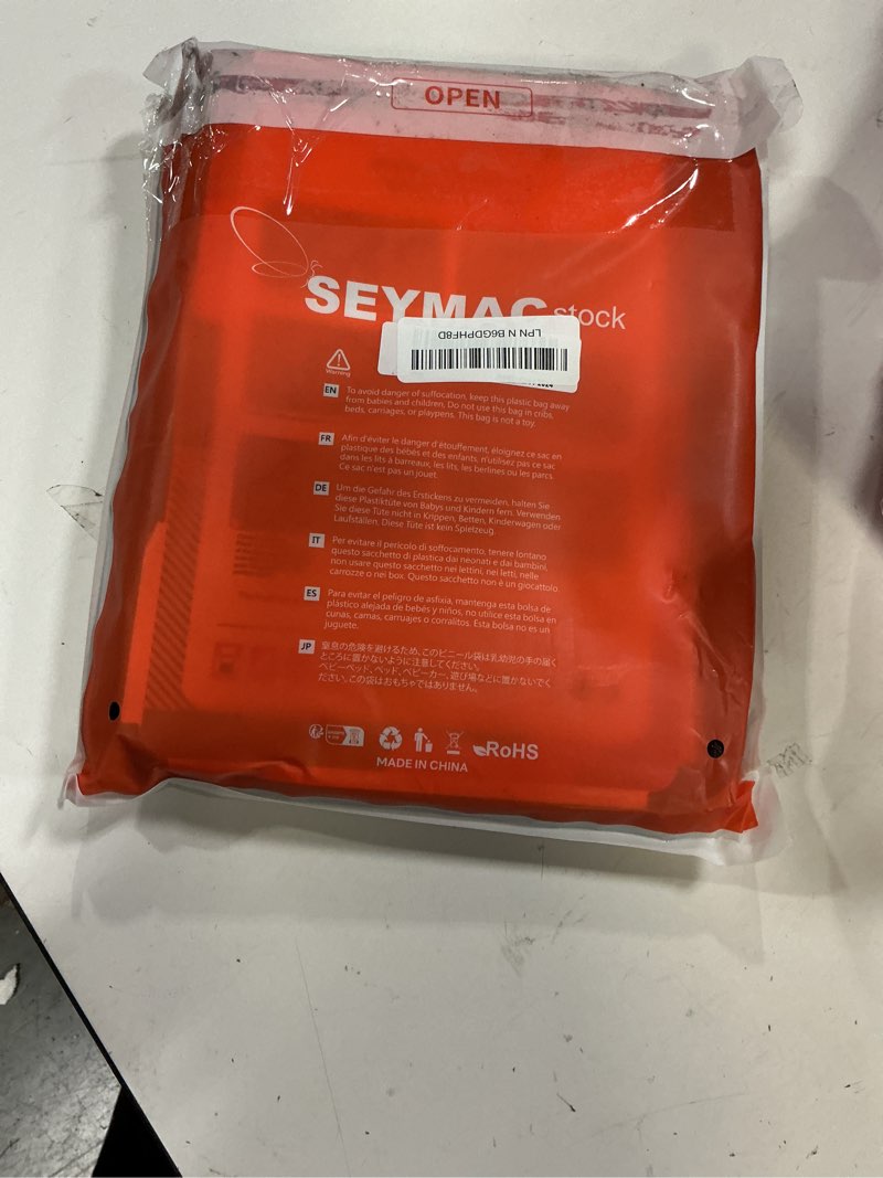 Condition photo showing New/Like New for seymac stock for ipad air 11 inch protective case m3 2025/ m2 2024 (air 7th/6th generation), heavy duty case with screen protector, pencil holder, rotating stand, hand strap, shoulder strap, black black case for ipad air 11 inch