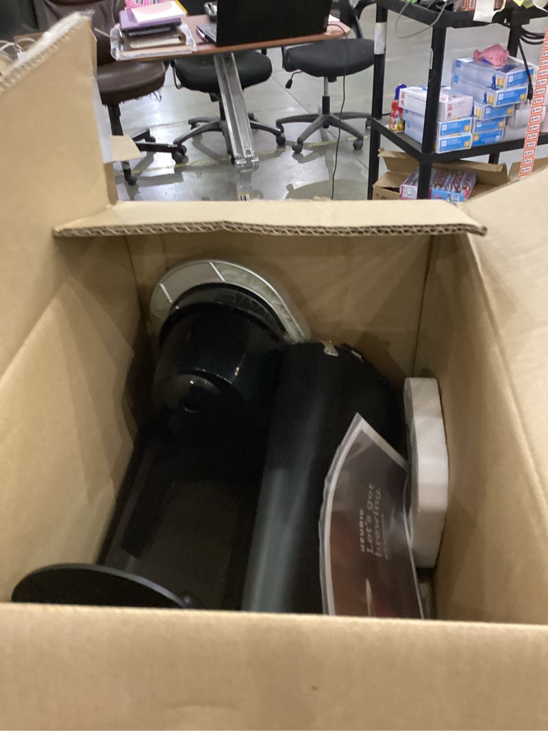 Condition photo showing As Is for Keurig K-Compact Single-Serve K-Cup Pod Coffee Maker, with 3 Brew Sizes, Smart Start Feature, 36oz Removable Reservoir, Black