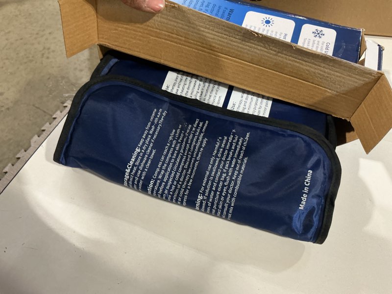 Condition photo showing Good Condition for gel soft flexible ice pack for injuries - 1 pack (large: 10.5"x14.5") reusable hot & cold compress for pain relief, freezer cold pack for hip, shoulder, knee - cooling gel pad for swelling, bruises blue large 1 pack
