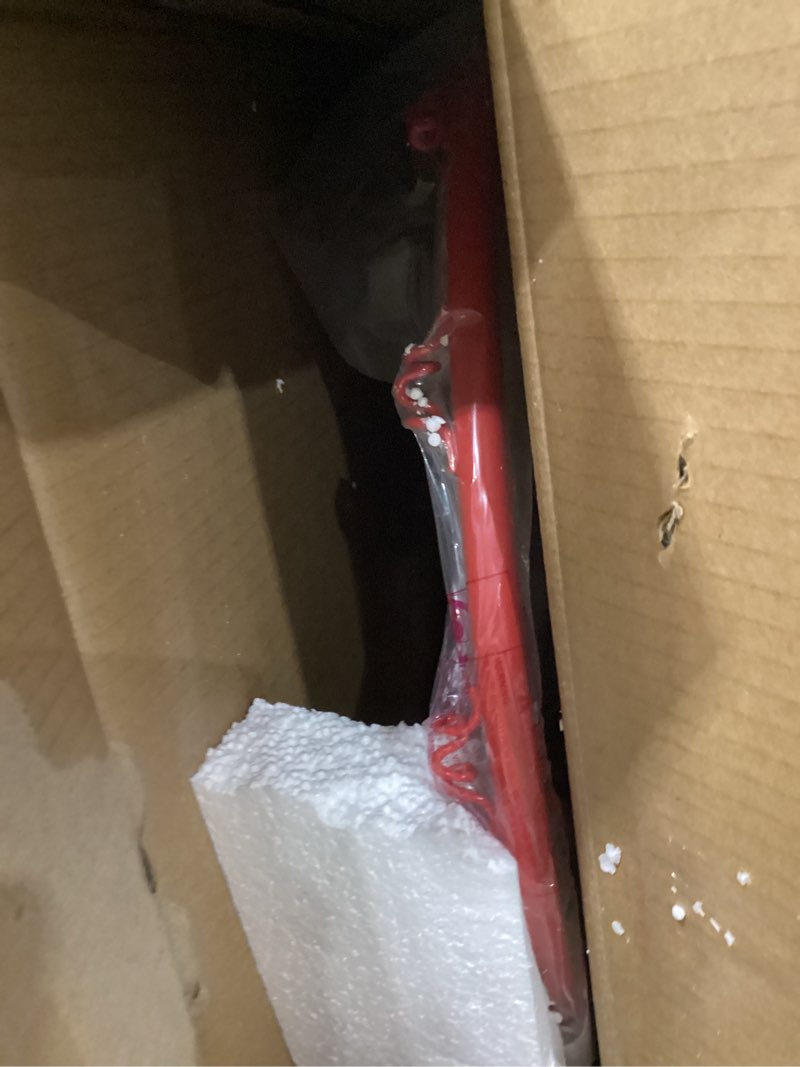 Condition photo showing New/Like New for Spalding Regulation Size 18" Steel Basketball Rim with Net Included | Choose from Fixed or Breakaway | Replacement Rim for Indoor or Outdoor Hoop Breakaway - Slam Jam - Red