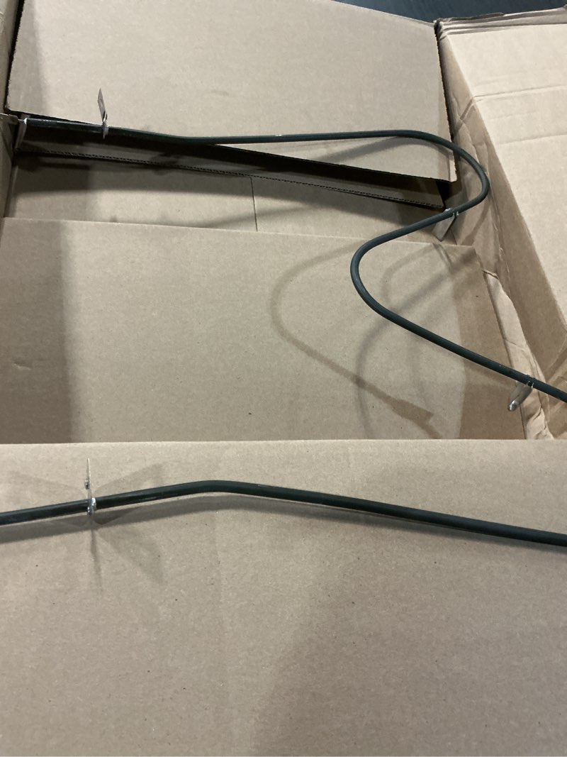 Condition photo showing As Is for 316075104 oven bake heating element by blutoget- compatible with frigidaire kenmore oven replaces 316075103 316282600 316075100 ah2332301 ps438018 ap2125026 fef366ecd fef366emd fef326fsef fef3048lsm