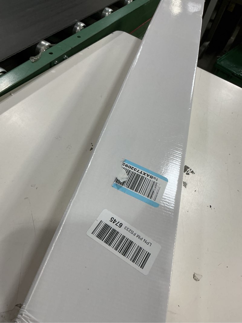 Condition photo showing Good Condition for 36 inch linear shower drain with square hole pattern grate cover, brushed 304 stainless steel bonding flange linear drain, low profile linear shower drain with hair strainer quadrato pattern 36 in