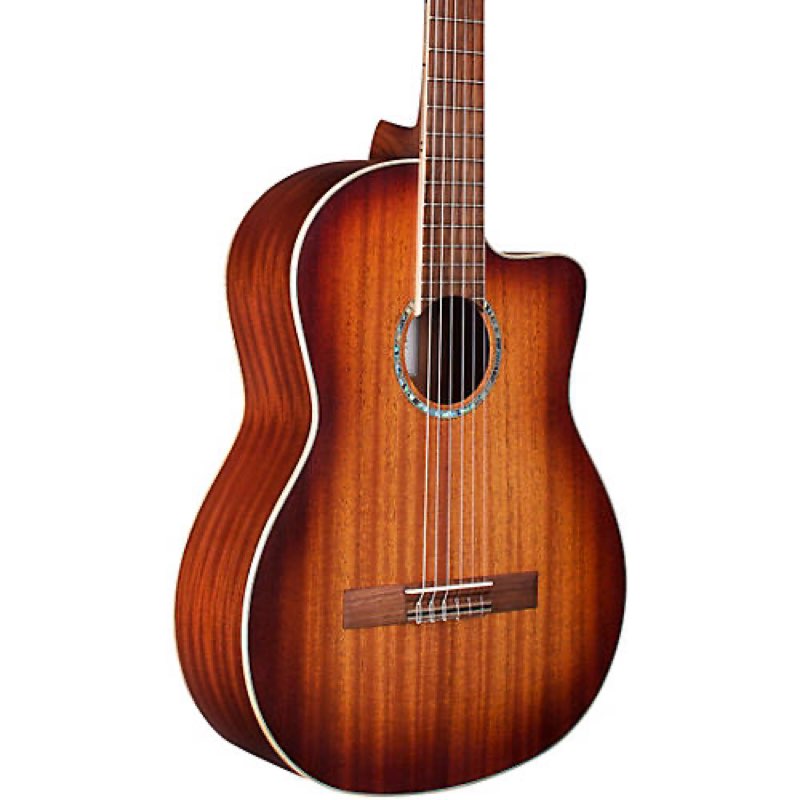 Cordoba C4-CE Edge Burst Cutaway Classical Acoustic-Electric Nylon String Guitar, Iberia Series