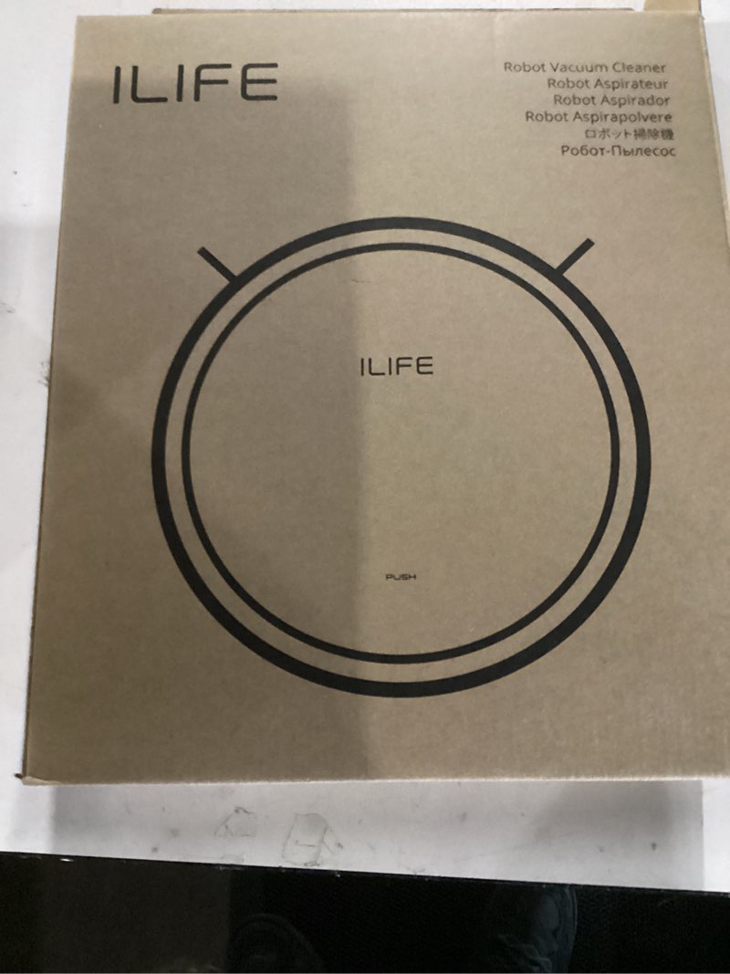 Condition photo showing New/Like New for ILIFE V2 Robot Vacuum Cleaner, Tangle-Free Suction, 120 Mins Runtime, Slim, Self-Charging Robotic Vacuum Cleaner, Ideal for Pet Hair and Hard Floors