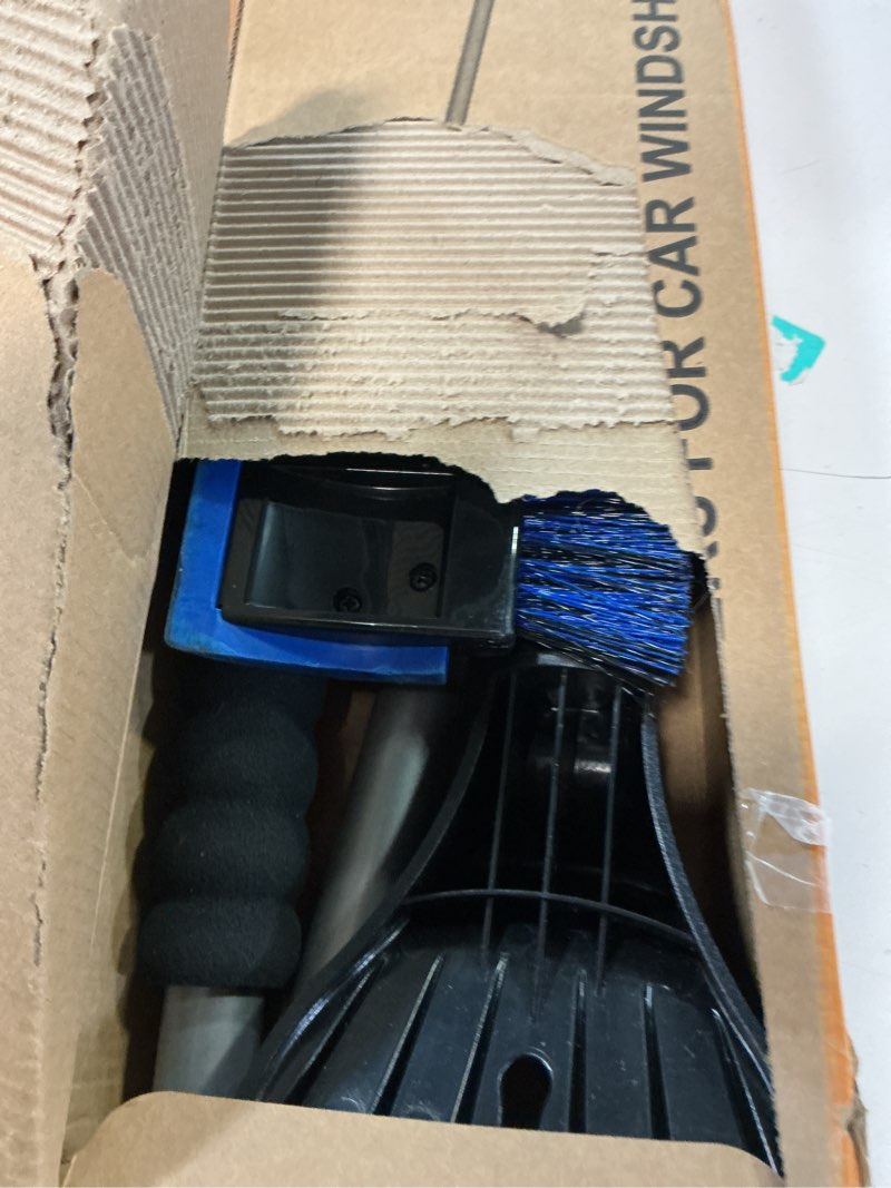 Condition photo showing Good Condition for helloleiboo 2025 Extra Long 55.7" Ice Scrapers for Car Windshield Multi-Functional Detachable Car Ice Scraper with Foam Grip and 270° Pivoting Brush Head Snow Brush for SUV Truck Auto (Blue)