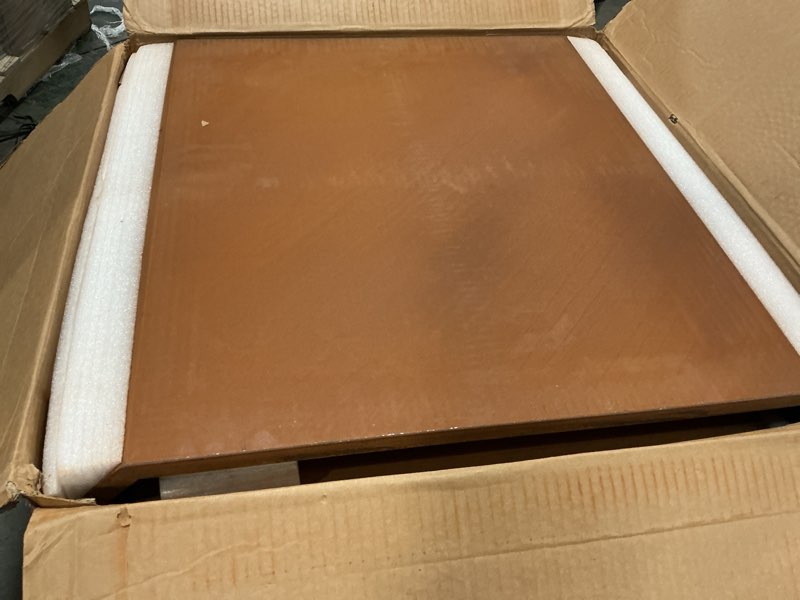 Condition photo showing Good Condition for corten steel planter box-26"x26"x26"-large square planter matel -outdoor indoor- heavy duty rustic tall planter box commercial residential for porch patio deck home backyard corten 26"lx26"wx26"h
