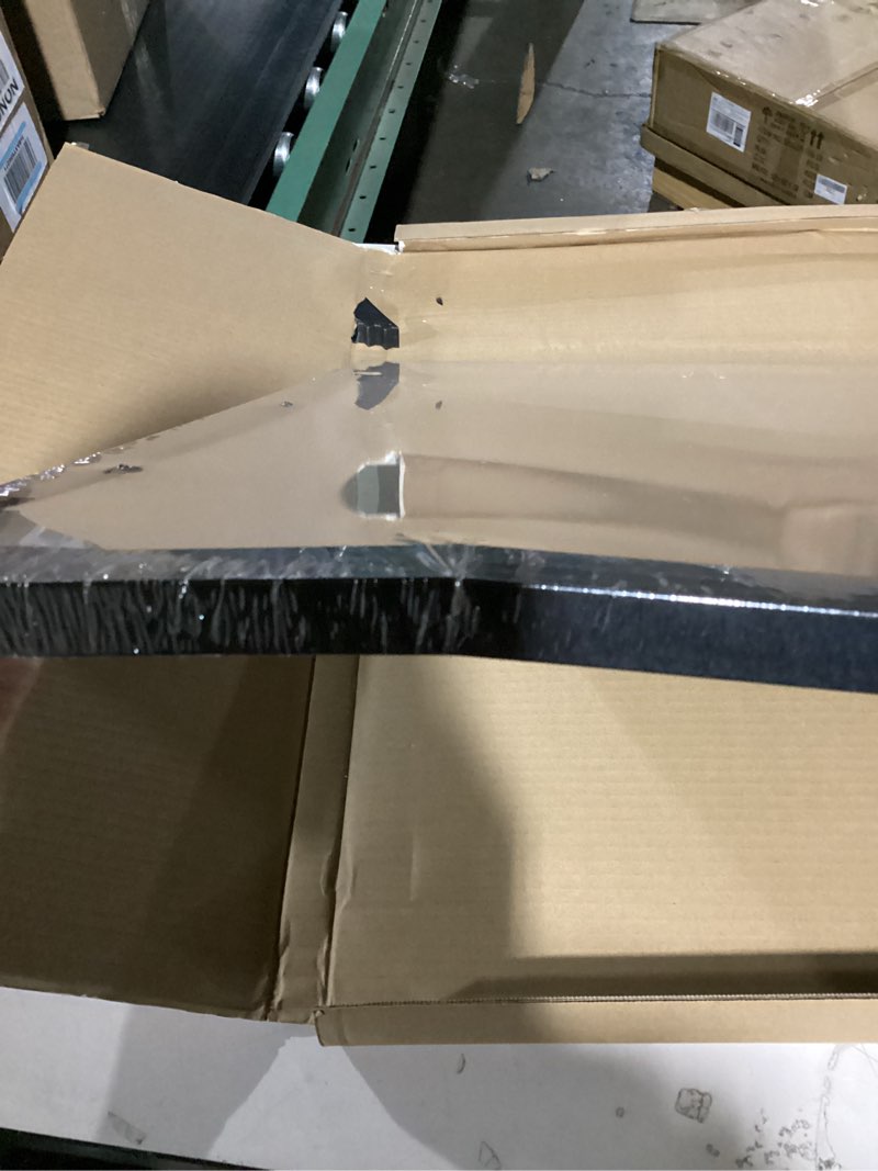 Condition photo showing As Is for 18 x 24 black frame.  slightly broken in one place