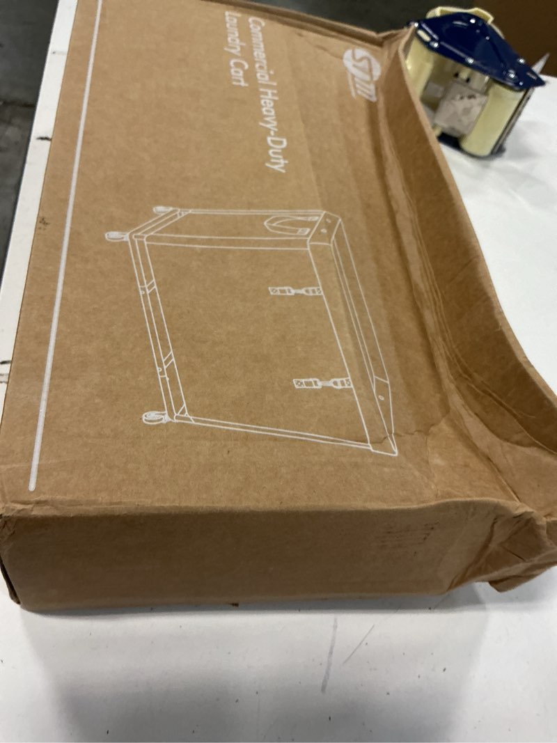 Condition photo showing New/Like New for STORAGE MANIAC Commercial Laundry Hamper with Heavy Duty Steel Frame, 320 L Industrial Laundry Basket Cart with Wheels for Hotel, Home, Laundry Room, 31.7''L x 19.3''W x 30.91''H, Large Beige