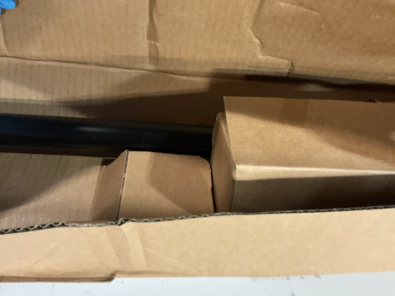 Condition photo showing Good Condition for ivilon drapery treatment window curtain rod - square design 1 1/8 rod. 48 to 86 inch. black 48 to 86 in.