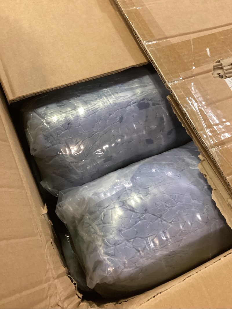 Condition photo showing New/Like New for BOXIN 30lbs Shredded Memory Foam Filling for Bean Bag Filler, Soft and Convenient Pillow Stuffing Foam for Couch Cushion Chair Arts Crafts Dog Bed Blue 30LBS