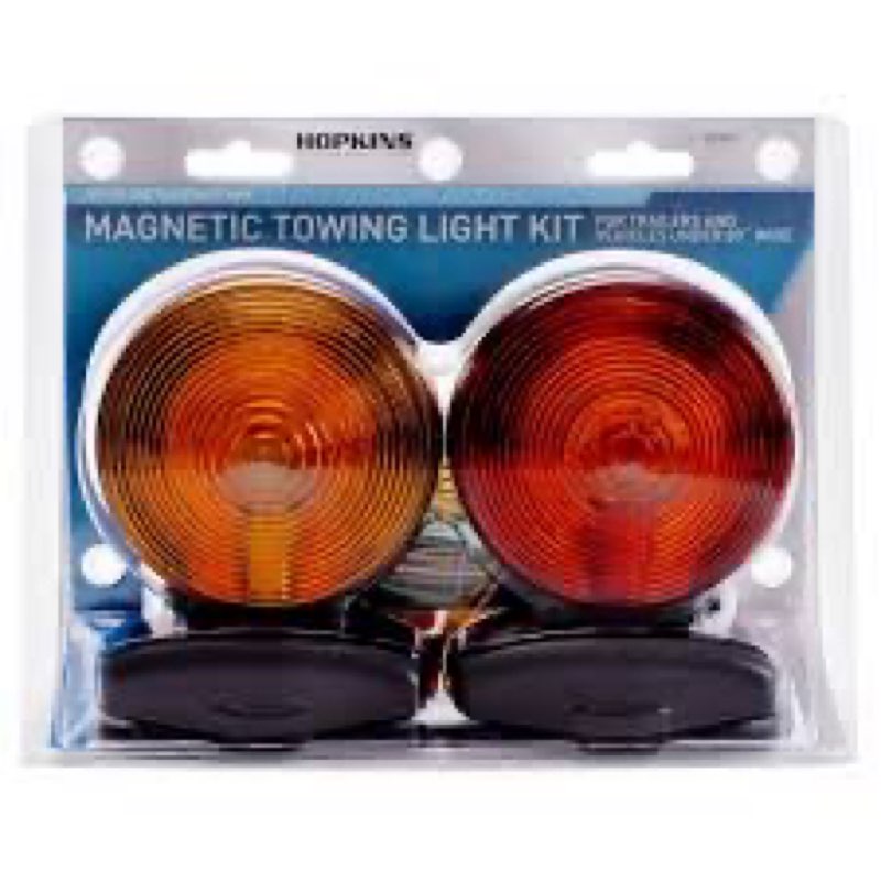 Hopkins Towing Solutions Magnetic 2 Sided Towing Light Kit, C6300, Amber and Red
