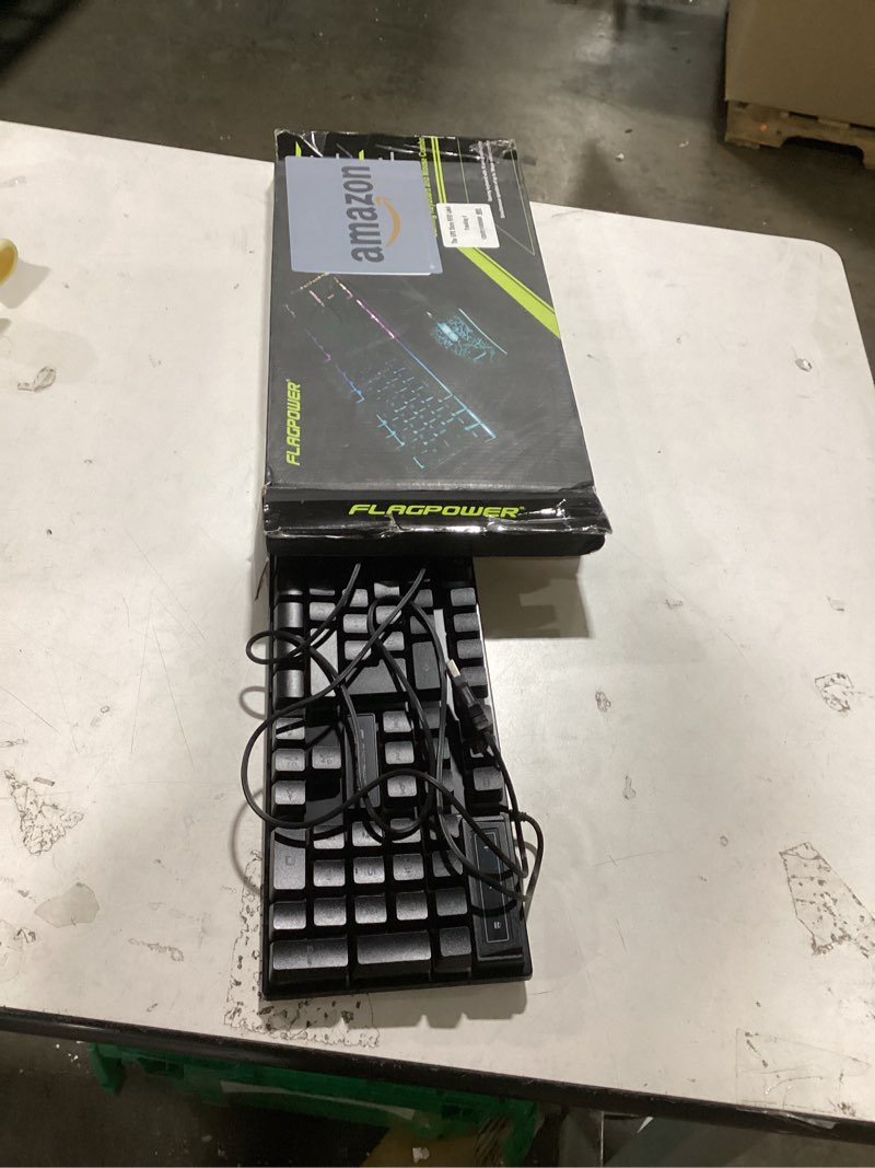Condition photo showing Good Condition for RGB Gaming Keyboard and Breathing Mouse Combo, Adjustable Breathing Backlit Mechanical Feeling Keyboard with 4 Colors 4800DPI Backlight Mouse for PC Laptop Computer Game and Work
